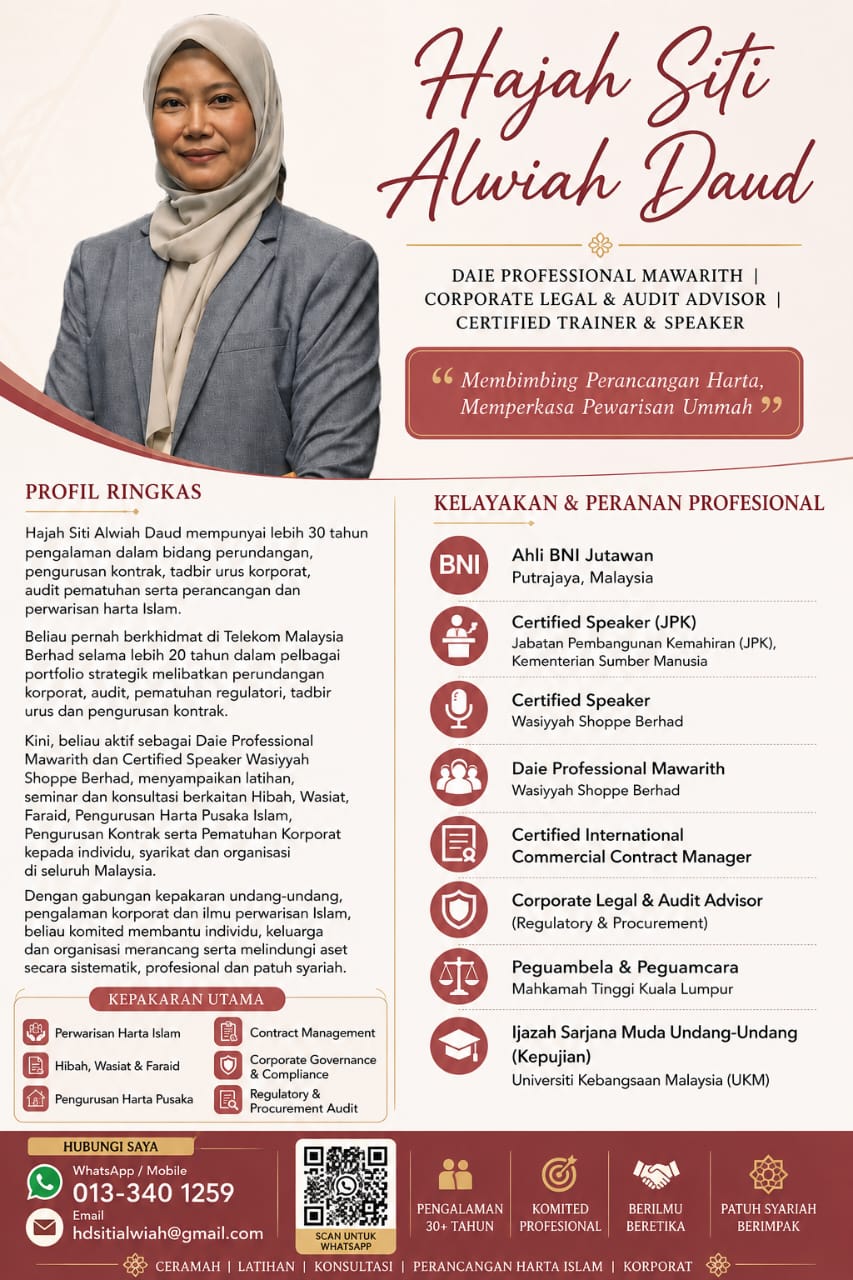 Profil Rasmi Hjh Siti Alwiah